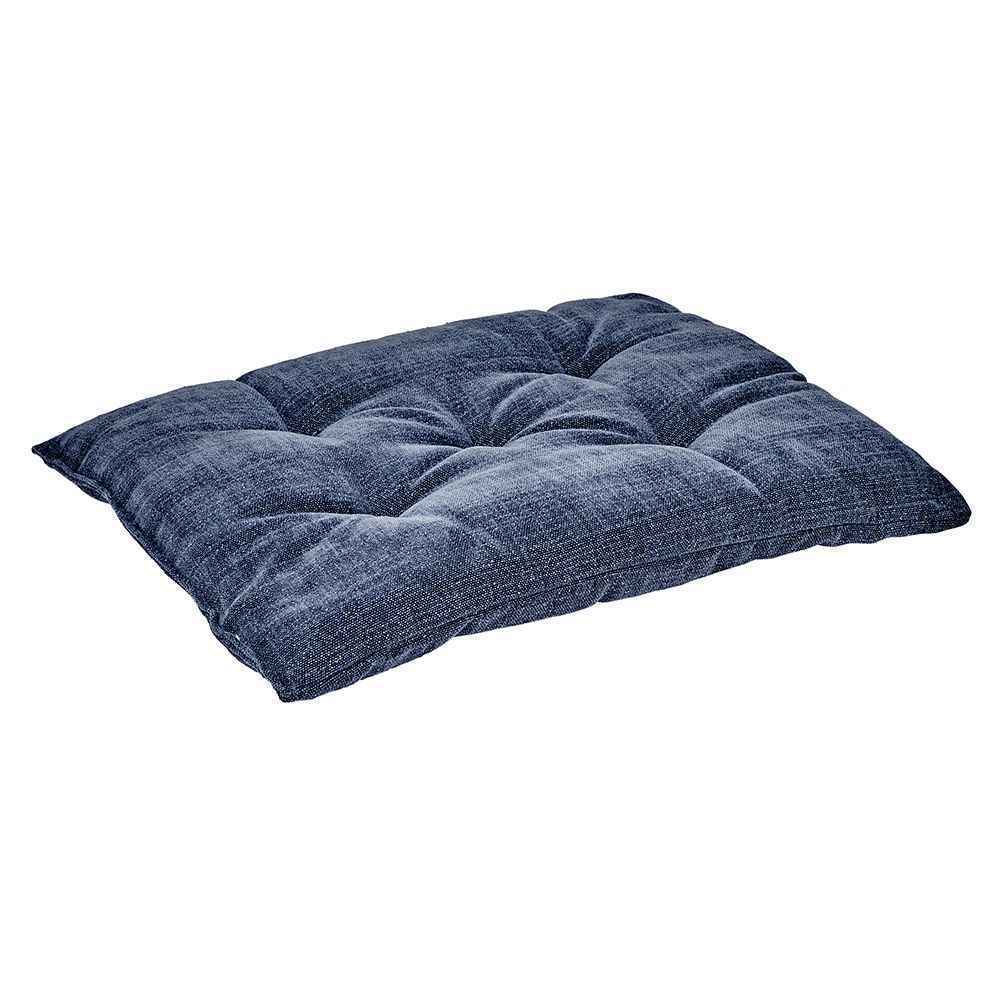 Bowsers Indigo Tufted Dog Crate Cushion - Washable Crate and Lounge Comfort