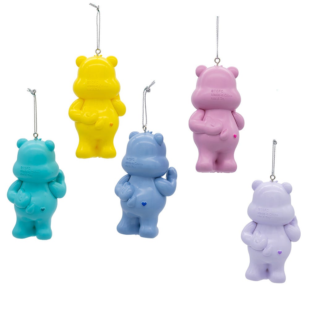Kurt Adler 3.5" Care Bears Ornament Set, 5-Piece Set