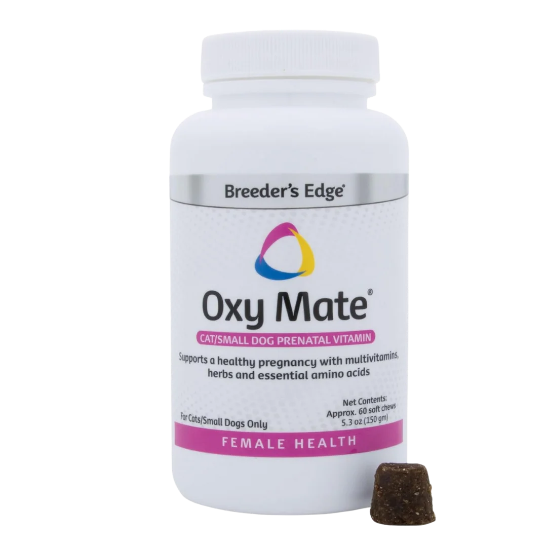 Oxy Mate Prenatal Soft Chews 60ct Small Dog & Cat by Breeder's Edge