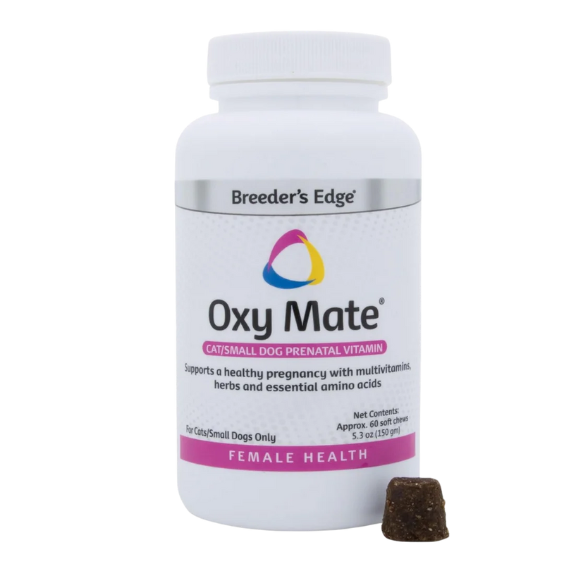Oxy Mate Prenatal Soft Chews 60ct Small Dog & Cat by Breeders Edge