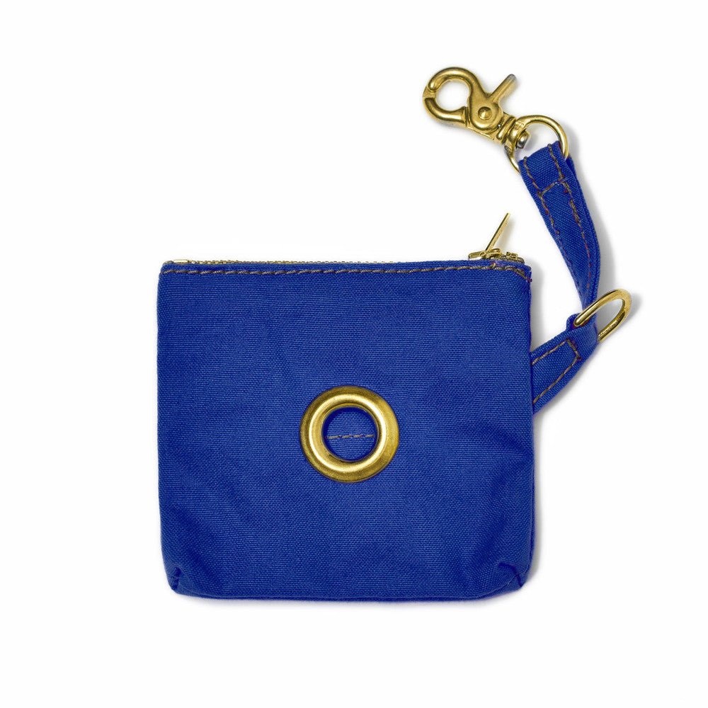 Bright Blue Found Poop Bag Pouch
