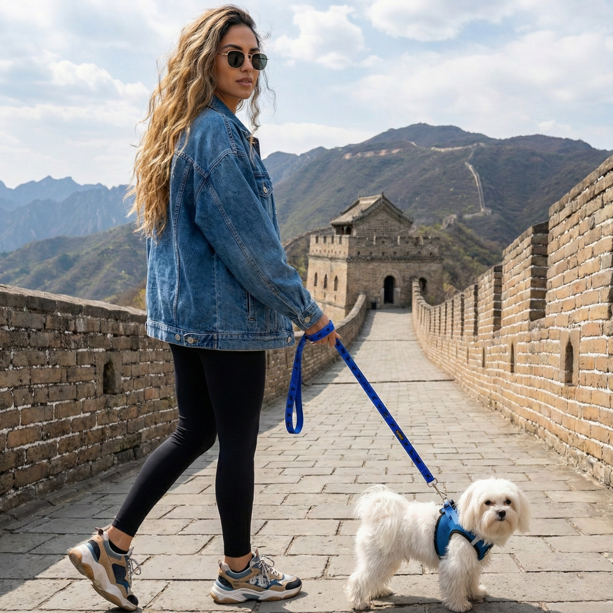 EcoBark – Bright Blue Sport Reflective Step-In Dog Harness