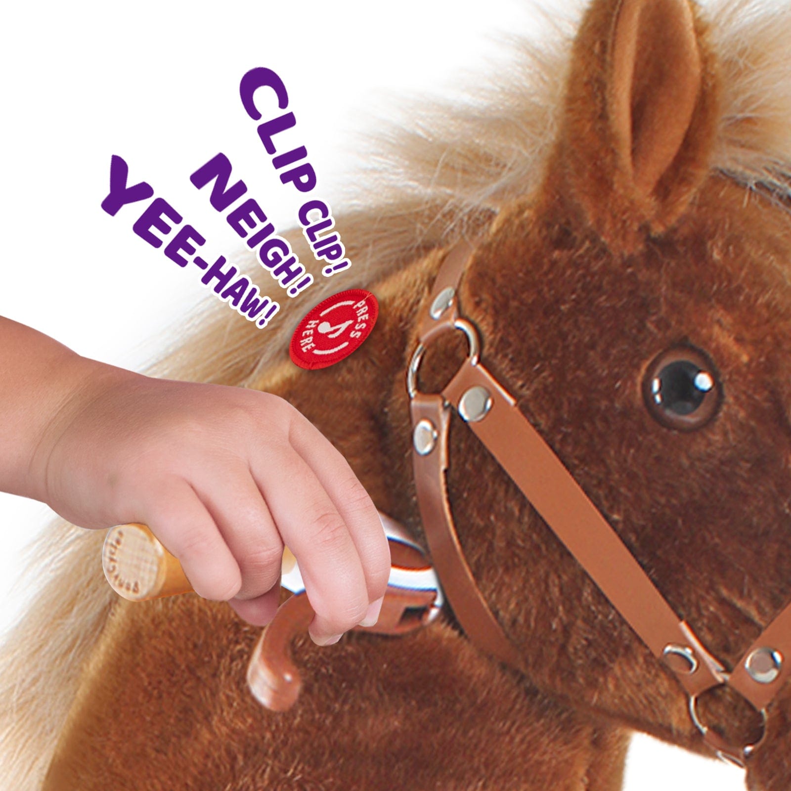Model U Ride-On Pony Toy Riding Horse Age 4-7 Brown