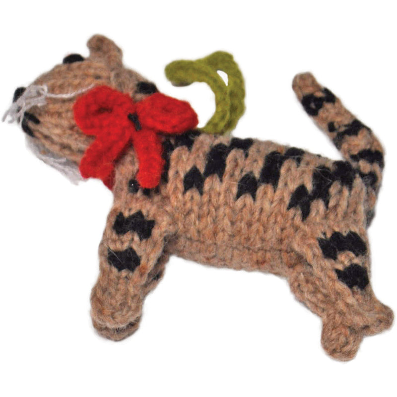 Chilly Dog Brown Tabby Wool Ornament