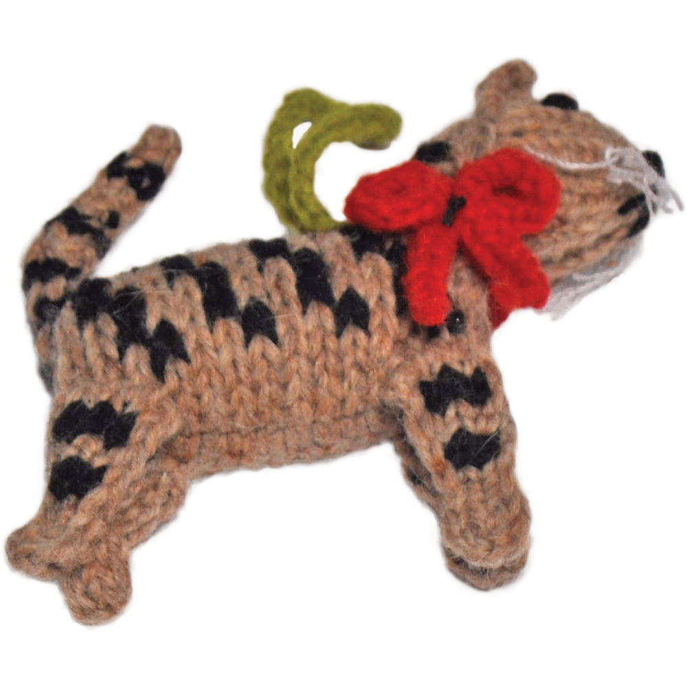Chilly Dog Brown Tabby Wool Ornament
