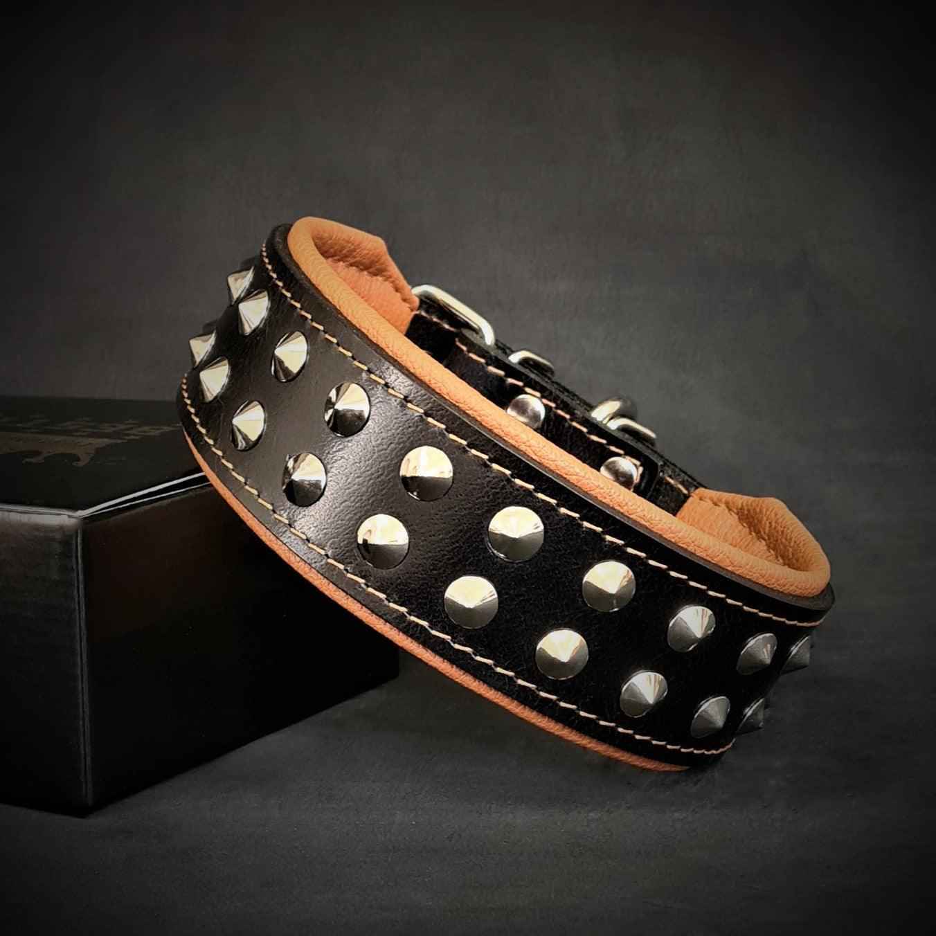 Bestia Boston Leather Dog Collar