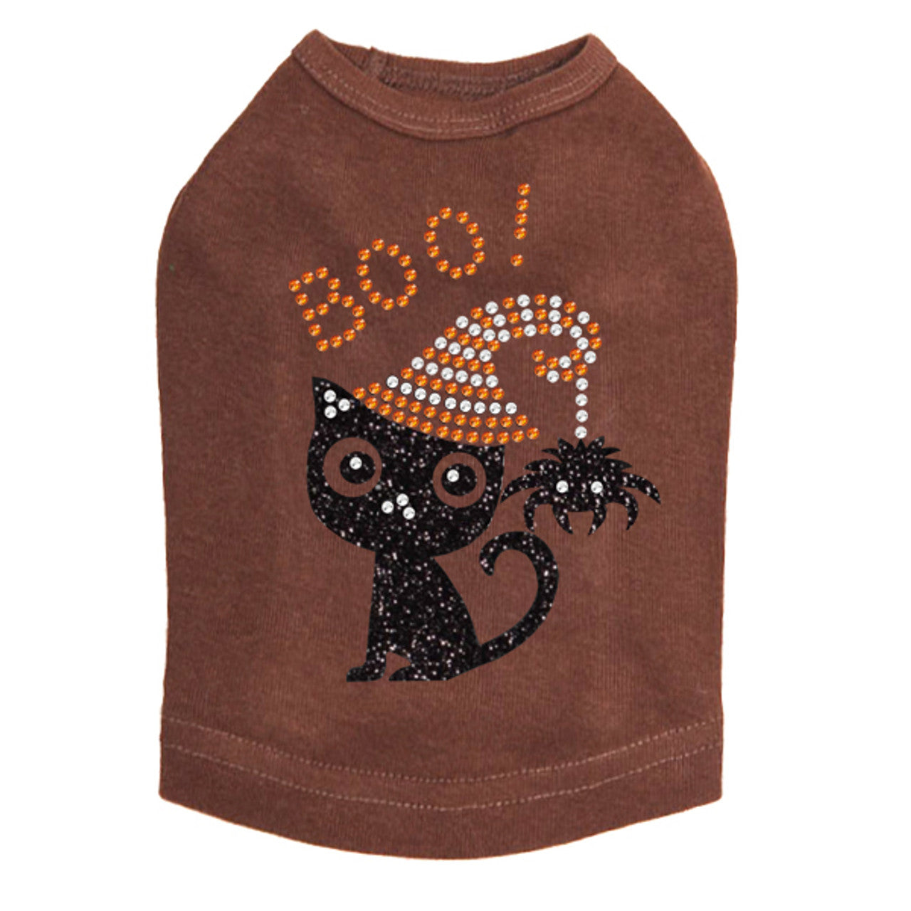 Cat with Spider Hat - Dog Tank