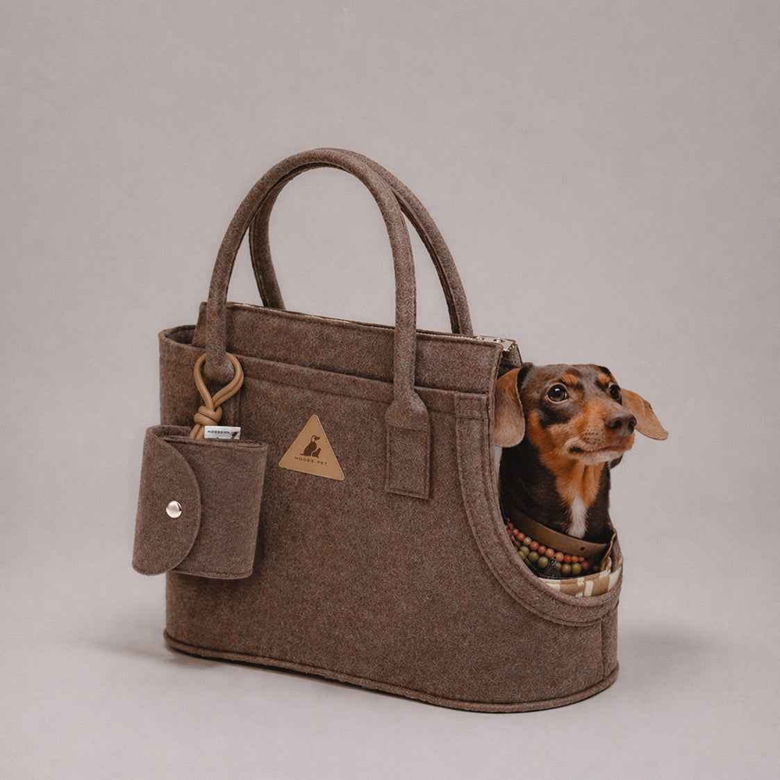 Nooee Pet Ash Felt Dog Carrier
