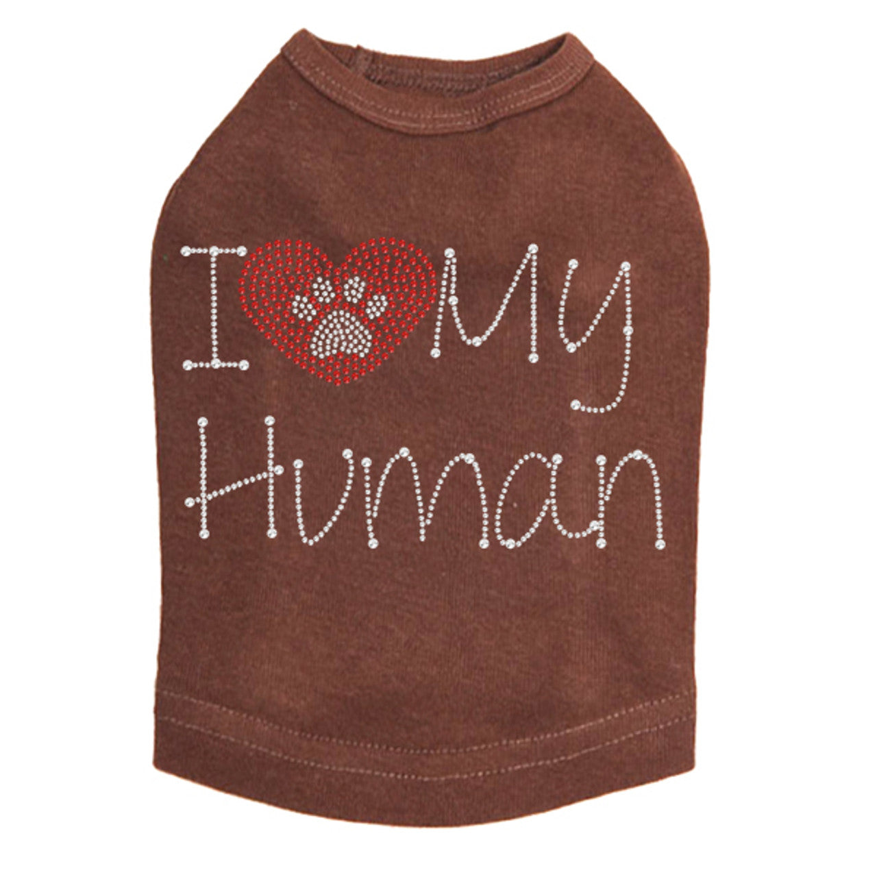 I Love My Human - Dog Tank