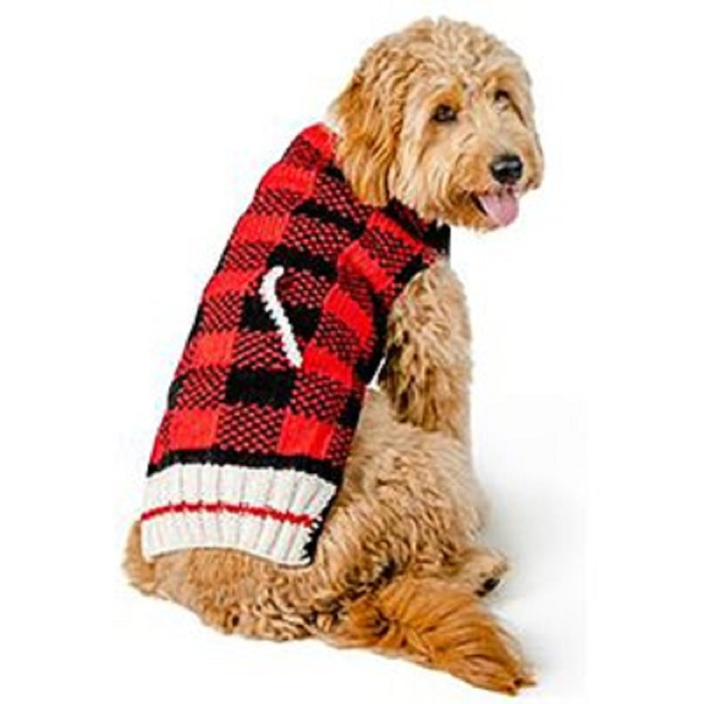 Chilly Dog Hand Knit Wool Buffalo Plaid Wool Hat
