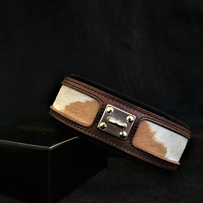 Bestia Dog Gear Genuine Leather Dog Collar 