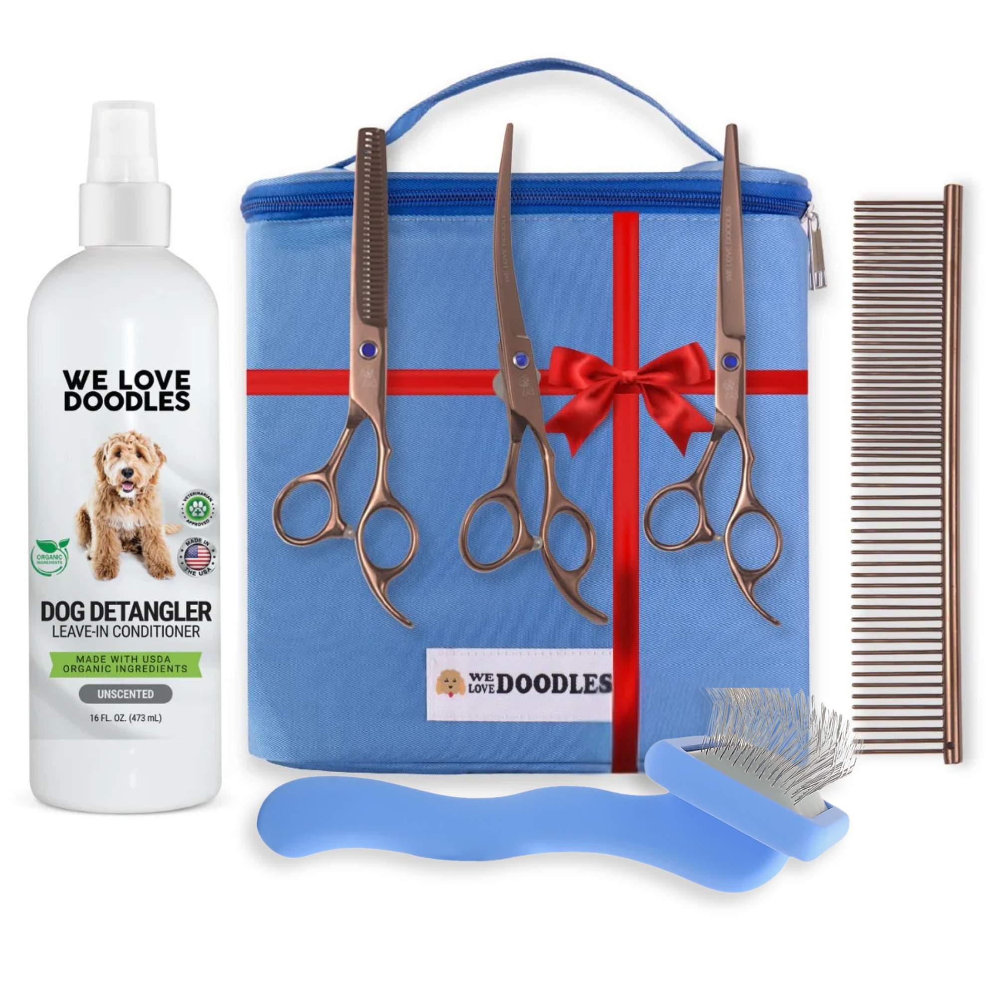 At Home Grooming Pack + Organizer Bag (Unscented Detangler Spray)