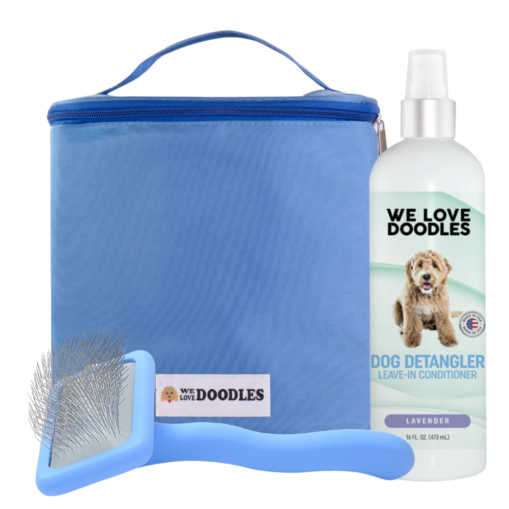 Slicker Brush & Detangler Bundle with Grooming Bag