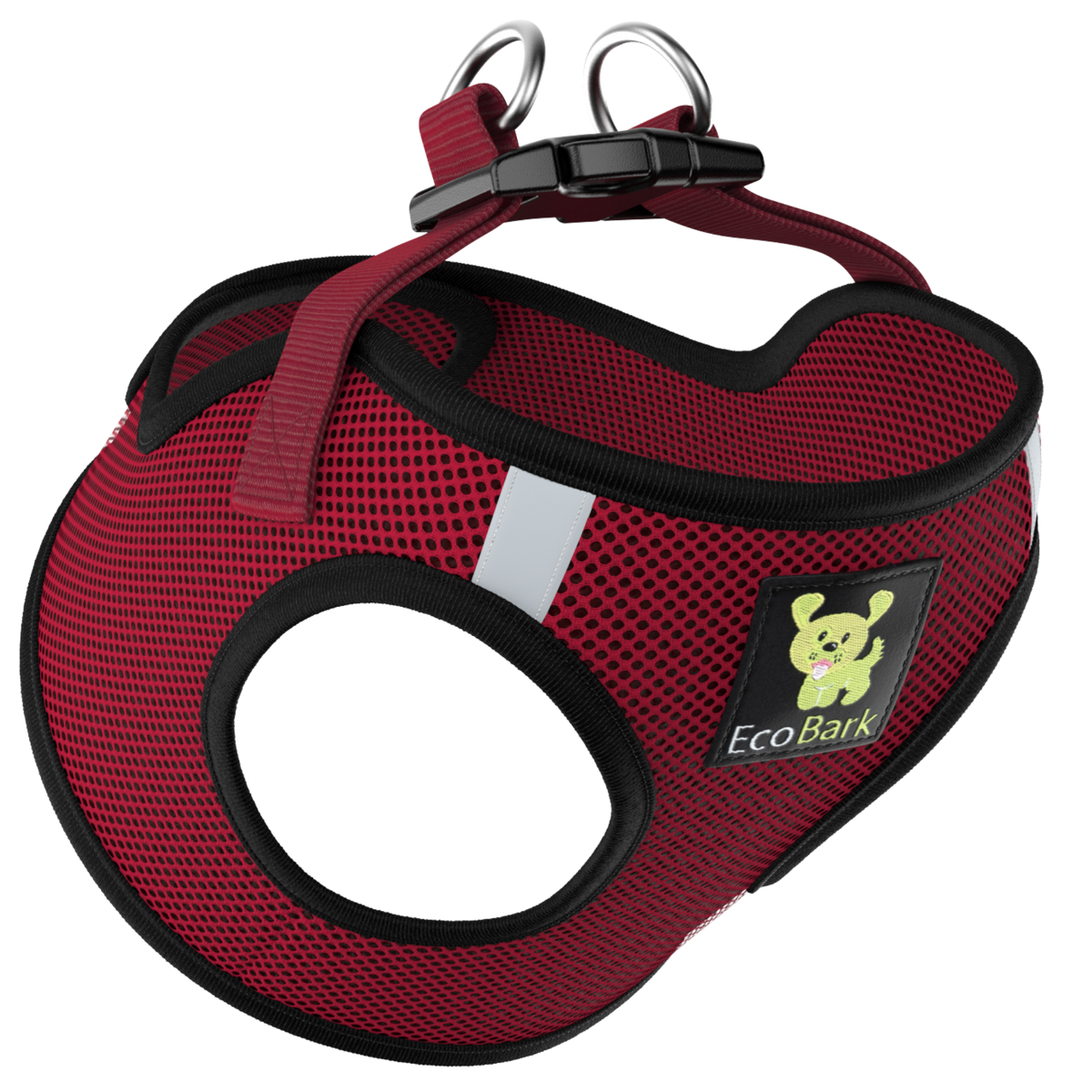 EcoBark – Burgundy Reflective Step-In Dog Harness