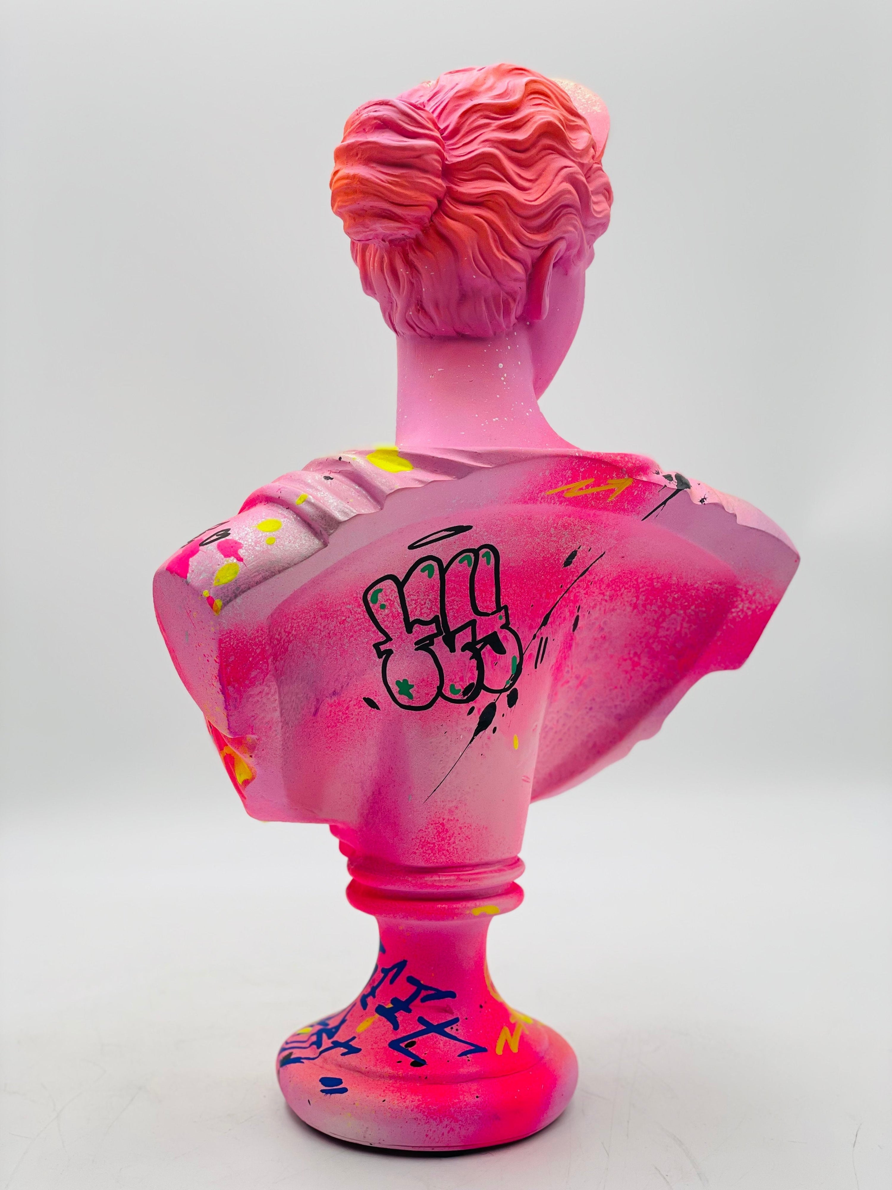Butterfly Artemis Sculpture - Pink Street Pop Art Edition Pink; Red Pop Art Decor Sculpture image 5 - HT Animal Supply
