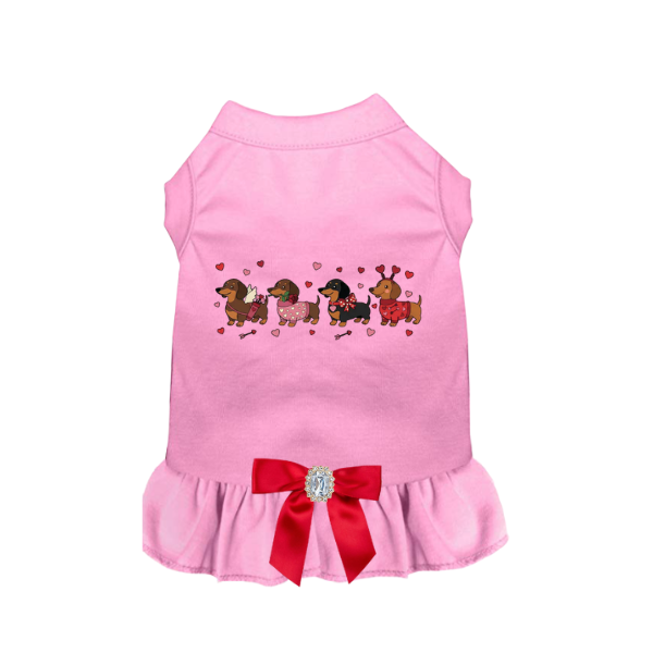 Puppy Love Parade Dog Dress Blush Pink