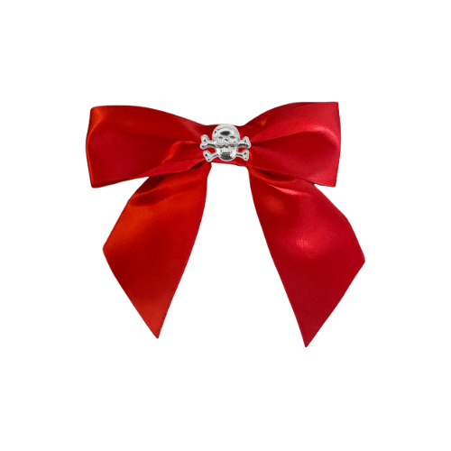 Bark 5th Ave., LLC Skull Studded Hair Bow pet supplies