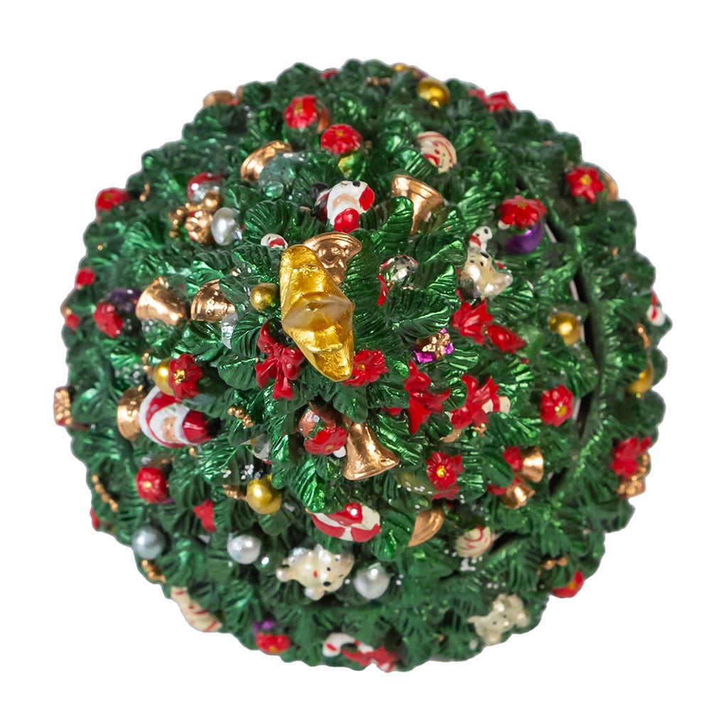 Kurt Adler 7-Inch Christmas Tree Revolving Music Box