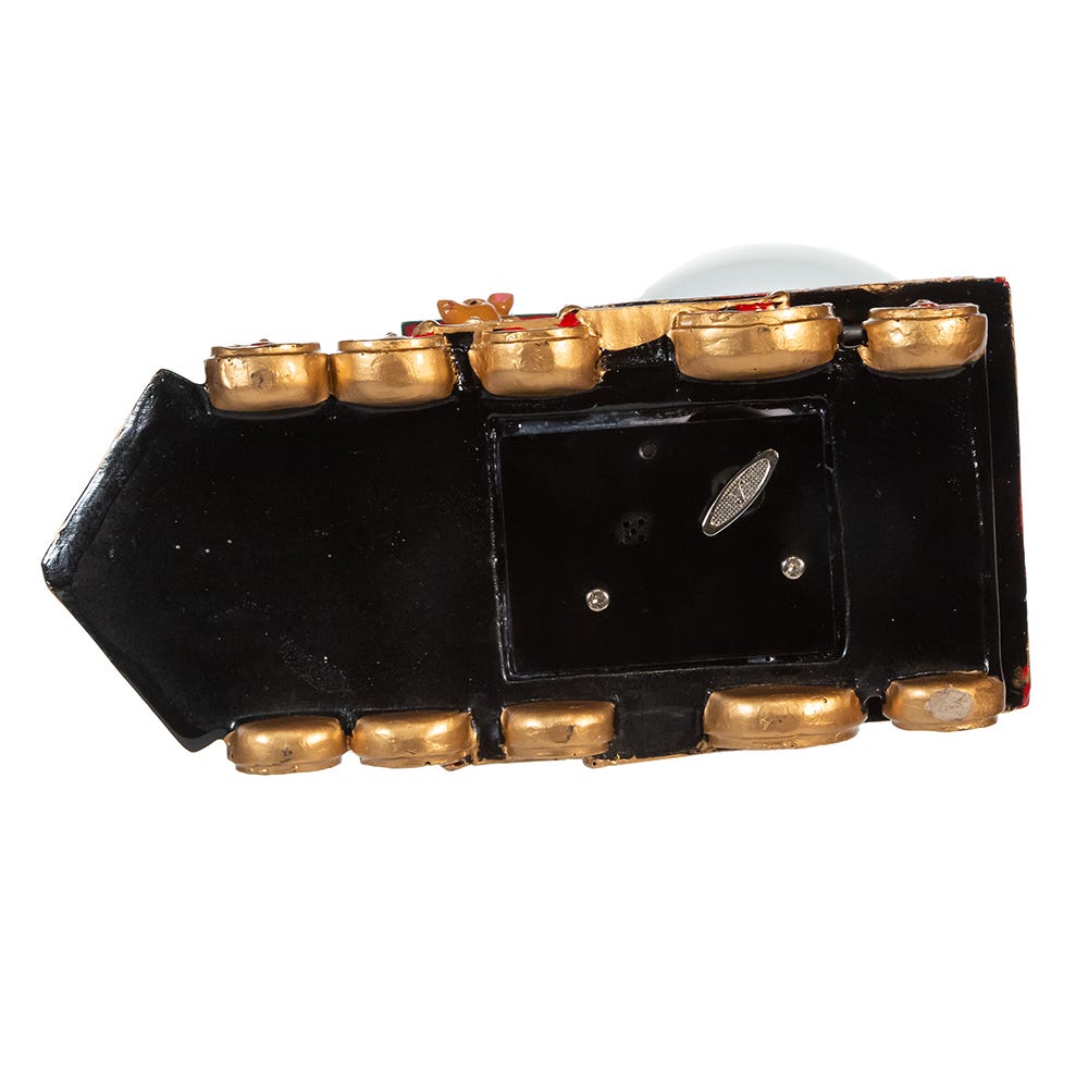 Kurt Adler 120MM Musical Santa Driving Train Water Globe