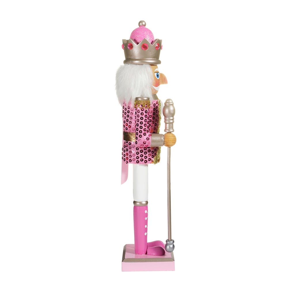 Kurt Adler 15-Inch Pink Nutcracker