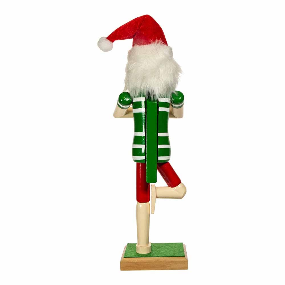 Kurt Adler 15-Inch Wooden Yoga Santa Nutcracker
