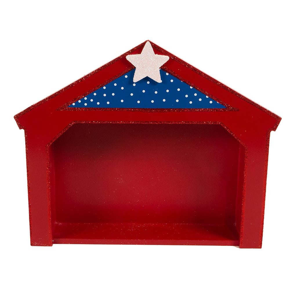 Kurt Adler 9-Inch Miniature Nativity Set with 9 Figures and Stable