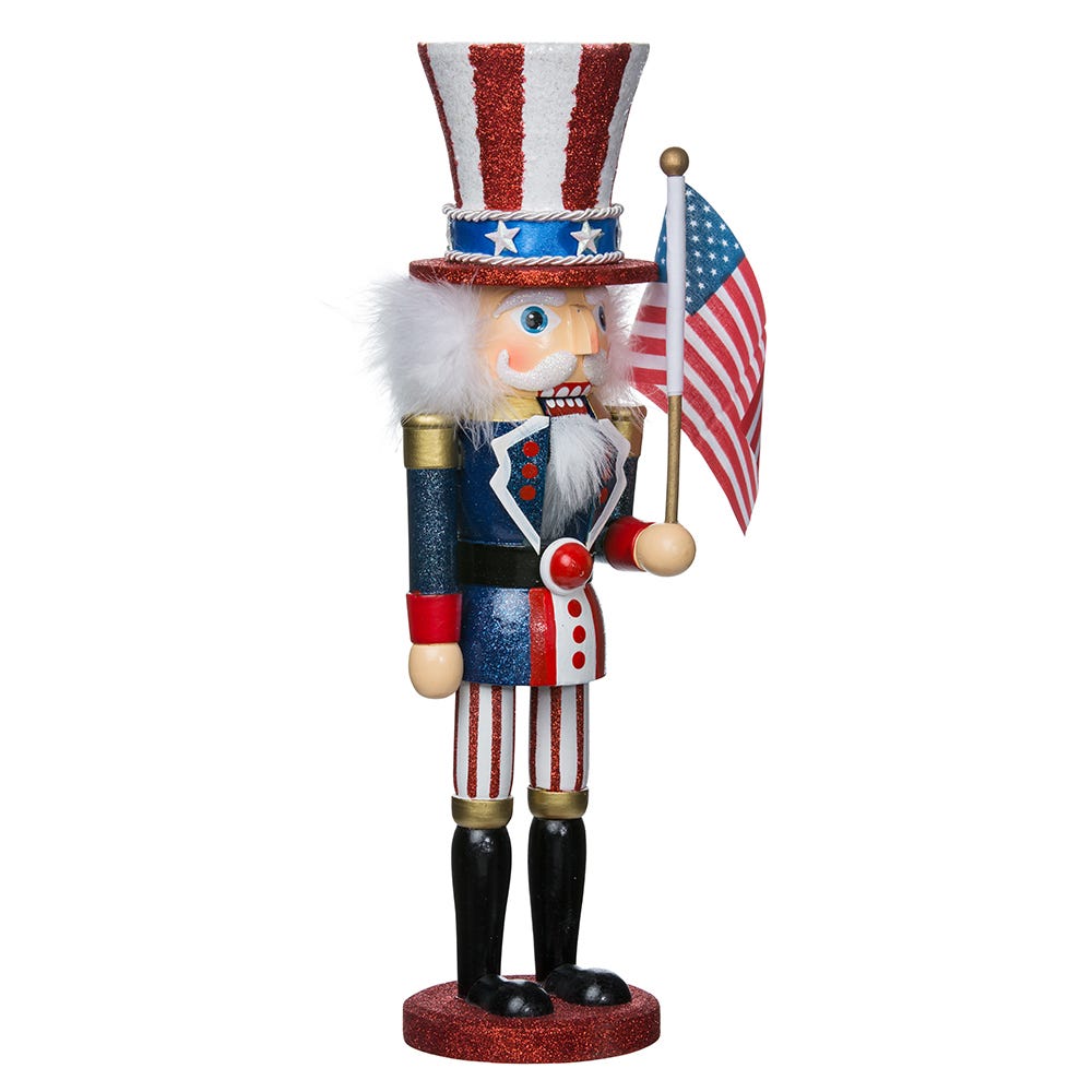 Kurt Adler 15-Inch Hollywood Wooden Uncle Sam Nutcracker