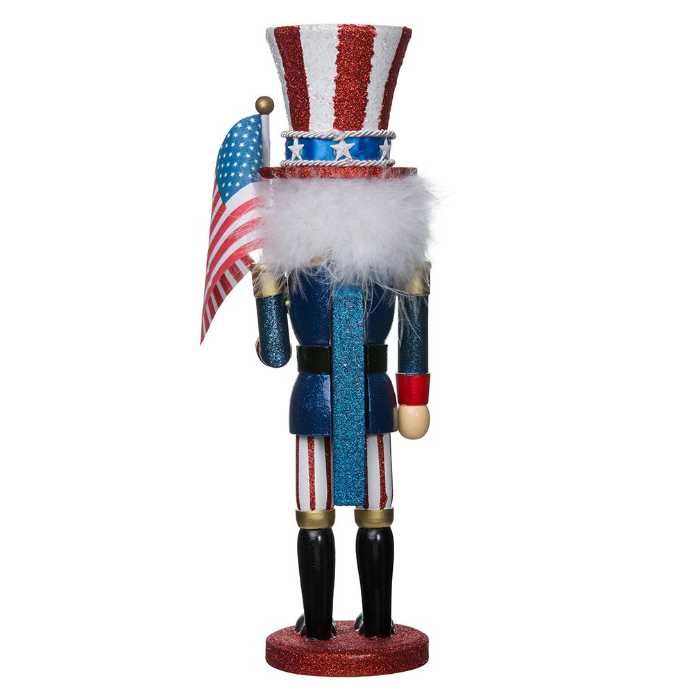 Kurt Adler 15-Inch Hollywood Wooden Uncle Sam Nutcracker