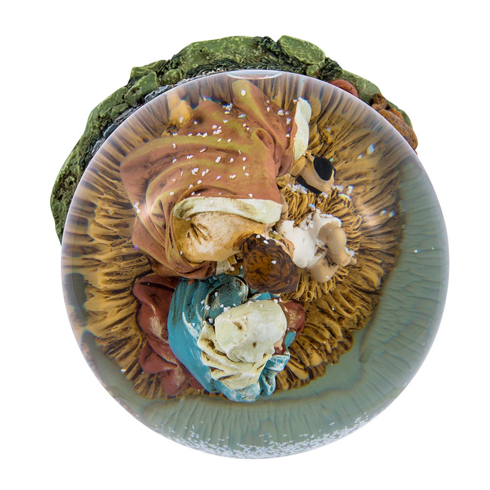 Kurt Adler Musical Holy Family Snow Globe