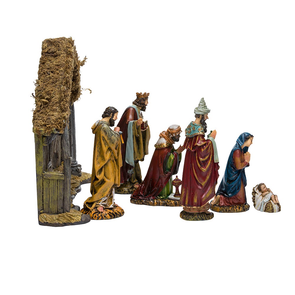 Kurt Adler 6-Inch Resin Nativity Set of 7