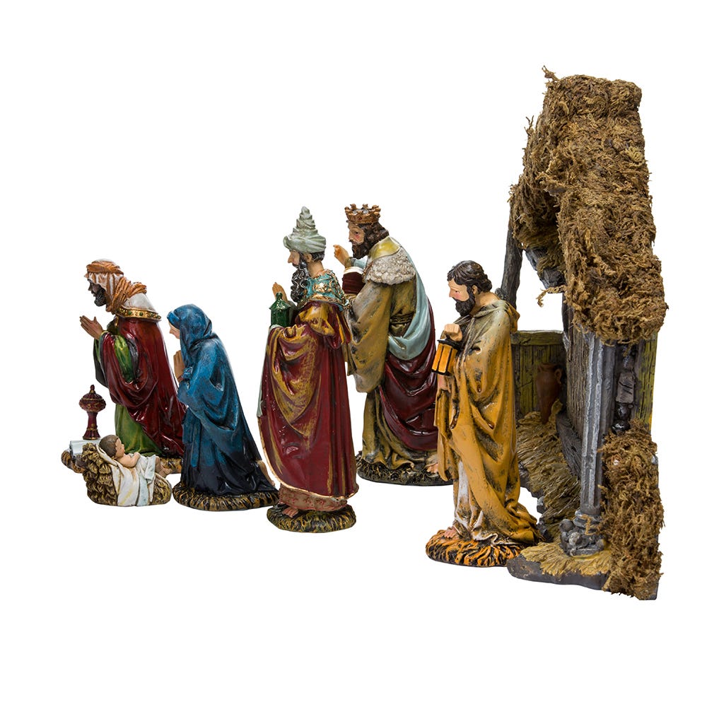 Kurt Adler 6-Inch Resin Nativity Set of 7
