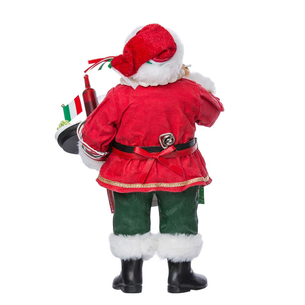 Kurt Adler 10.5-Inch Musical Italian Santa