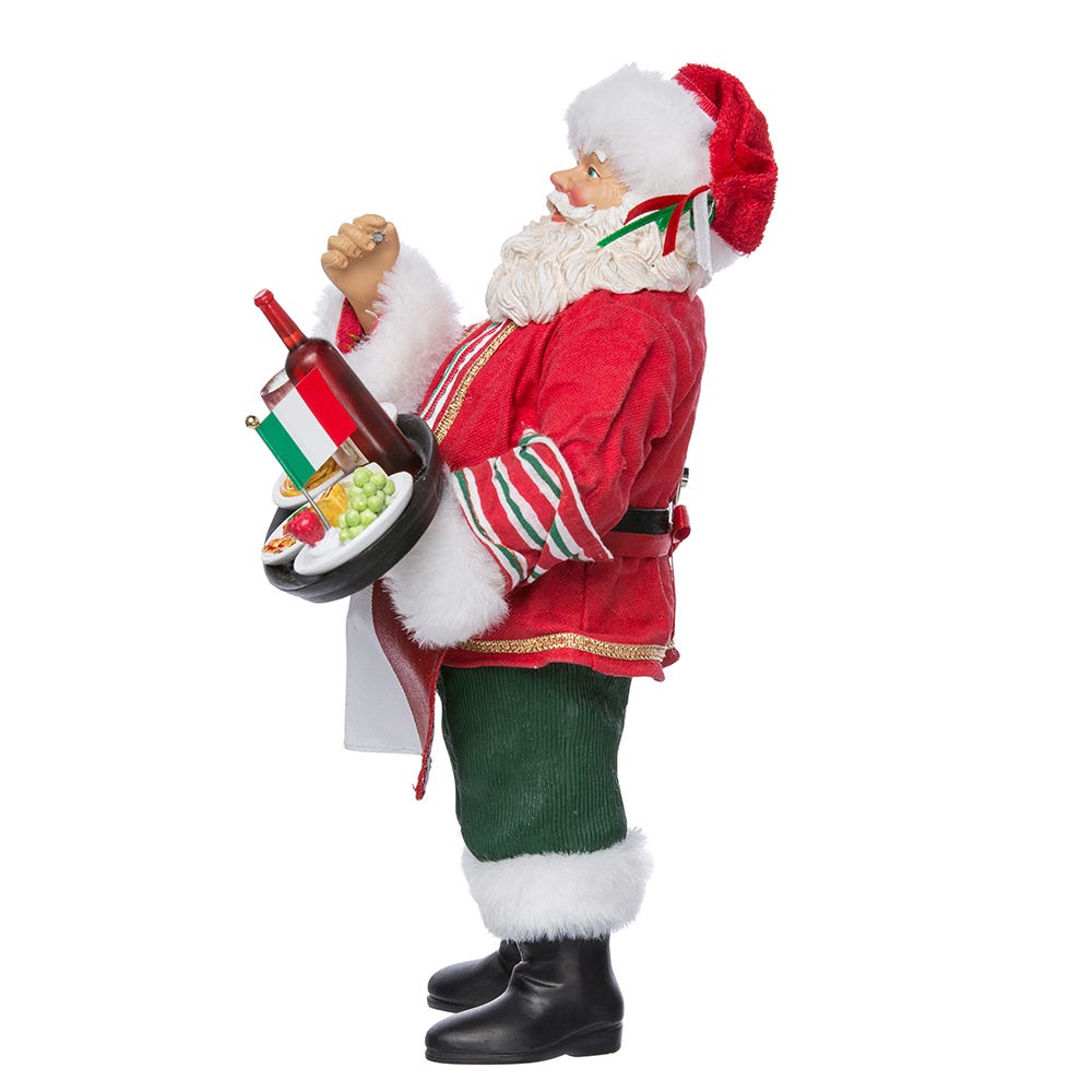 Kurt Adler 10.5-Inch Musical Italian Santa