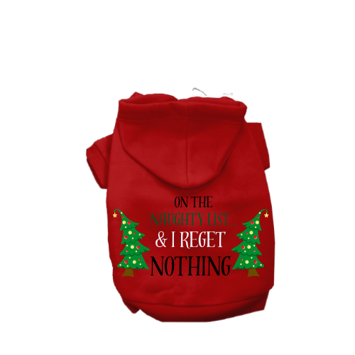 On the Naughty List Dog Hoodie