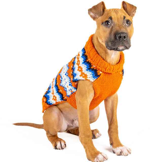 Chilly Dog Campfire Knit Wool Dog Sweater
