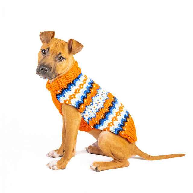 Chilly Dog Campfire Knit Wool Dog Sweater