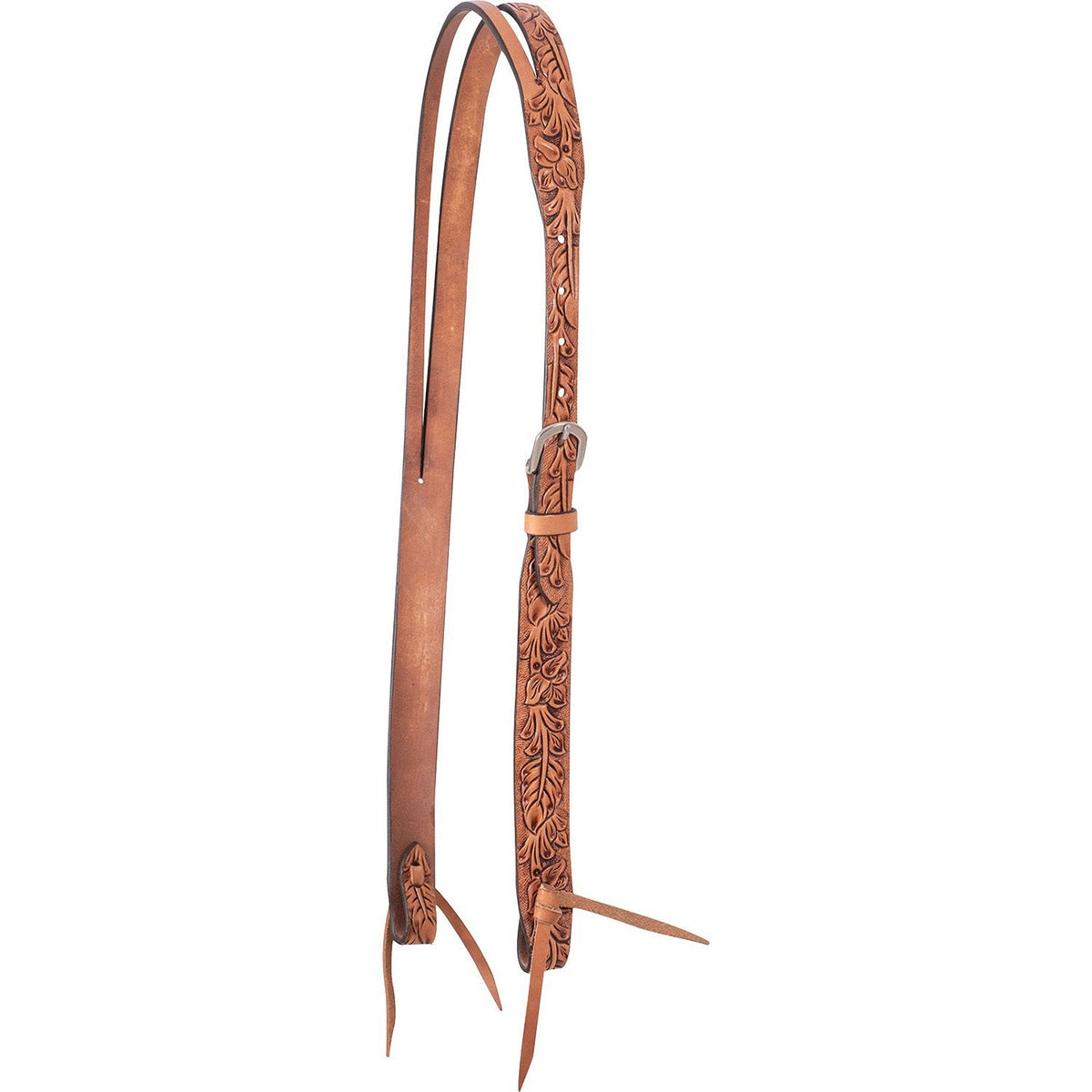 Cashel – Antiqued Leaf Tooled Split Ear Headstall