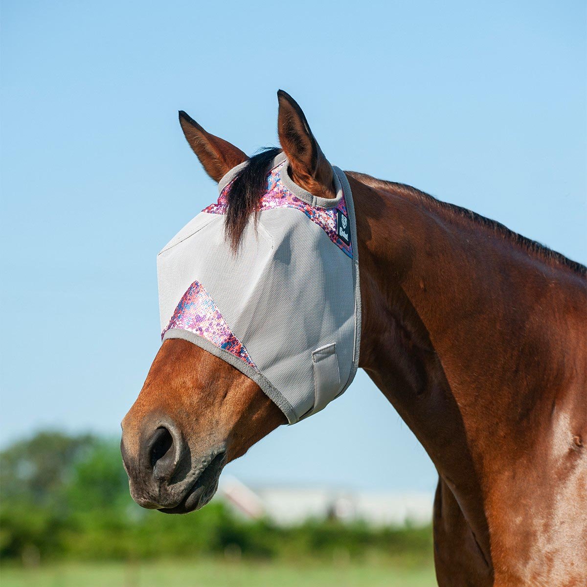 Cashel – Crusader Fly Mask for Horses with Forelock Hole and UV Sun Block