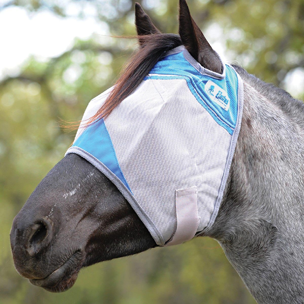 Cashel – Crusader Fly Mask for Horses with Forelock Hole and UV Sun Block