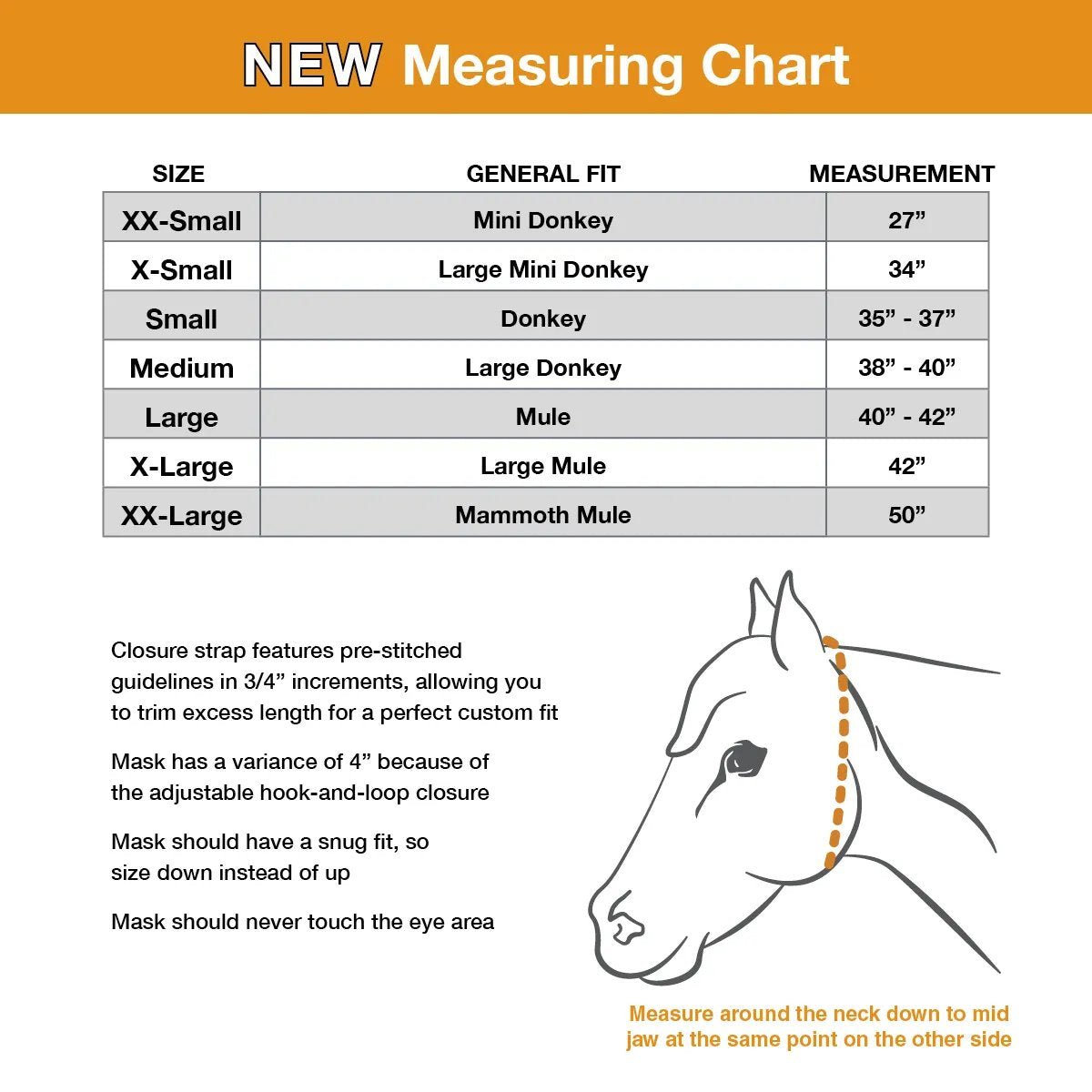 Cashel – Crusader Fly Mask for Mules & Donkeys with Ears, UV Protection & Soft Mesh Comfort