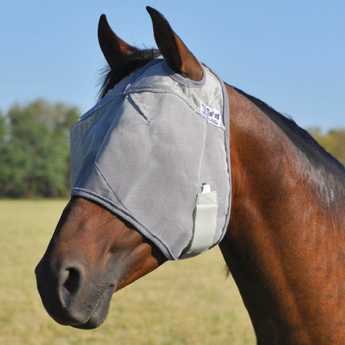 Cashel – Crusader Fly Mask for Horses with Forelock Hole and UV Sun Block