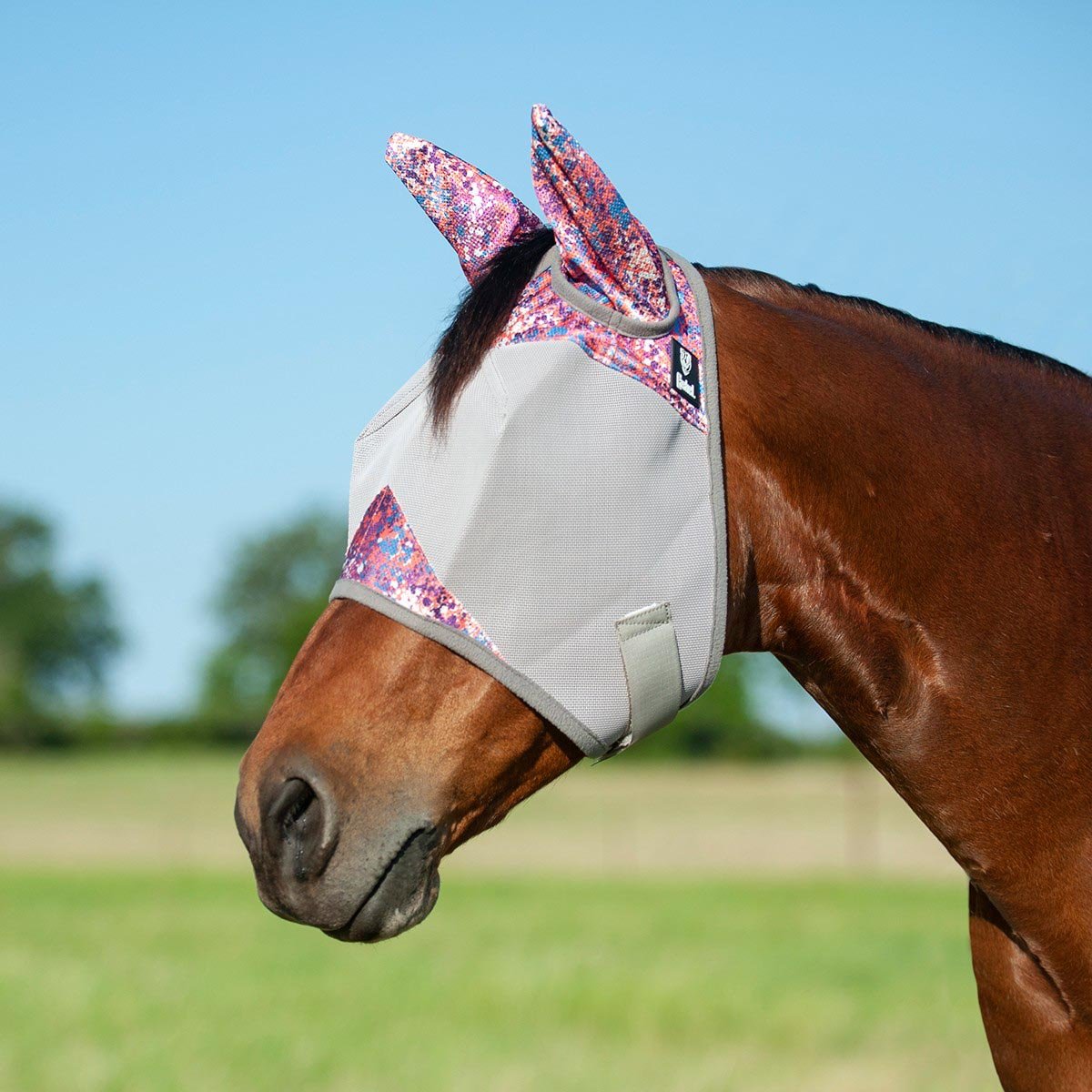 Cashel – Crusader Fly Mask with Ears for Horses, Durable Micromesh UV Protection