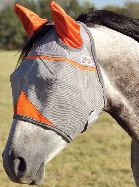 Cashel – Crusader Fly Mask with Ears for Horses, Durable Micromesh UV Protection