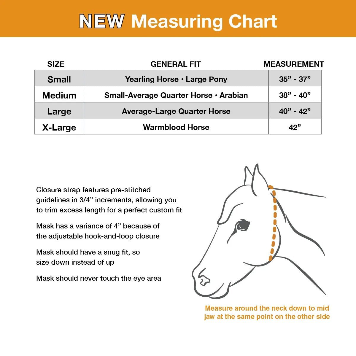 Cashel – Econo Fly Mask Without Ears, Gold Lightweight Horse Fly Protection