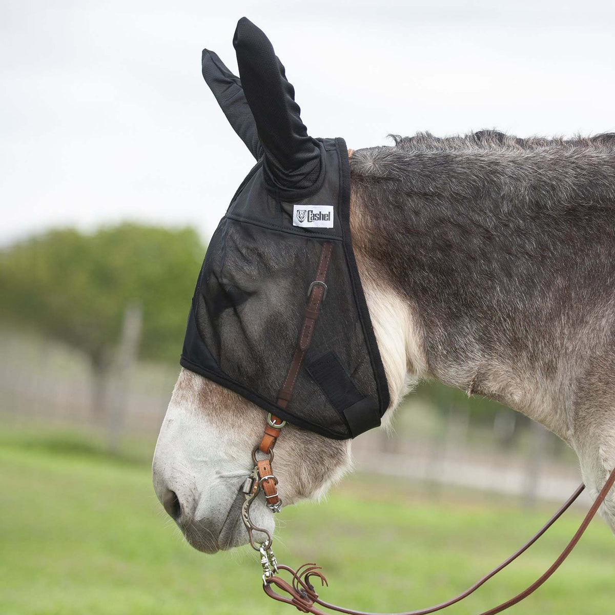 Cashel – Quiet-Ride Fly Mask with Ears for Mules & Donkeys, Riding Comfort