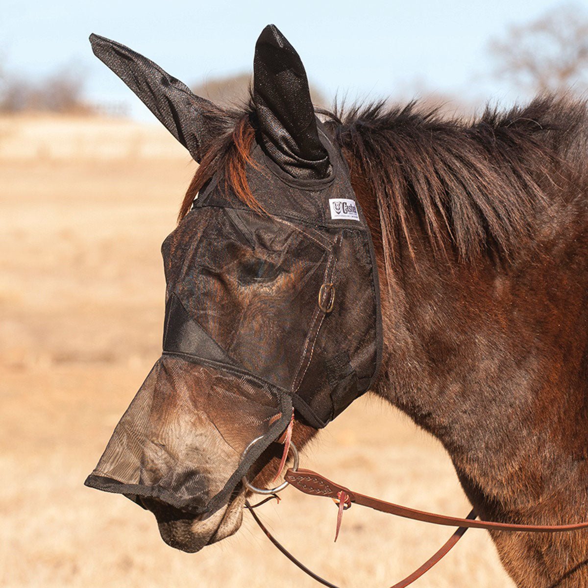 Cashel – Quiet Ride Fly Mask with Long Nose & Mule Ears