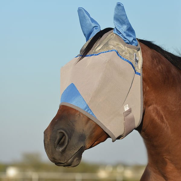 Cashel – Crusader Fly Mask with Ears for Horses, Durable Micromesh UV Protection