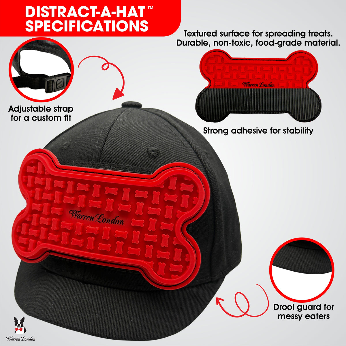 Distract-A-Hat The Dog Lick Hat - HT Animal Supply