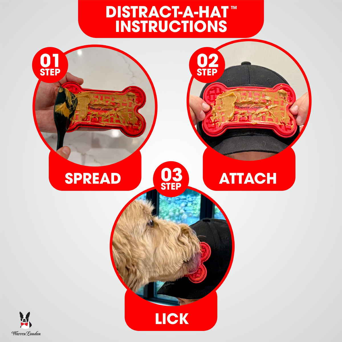 Distract-A-Hat The Dog Lick Hat - HT Animal Supply