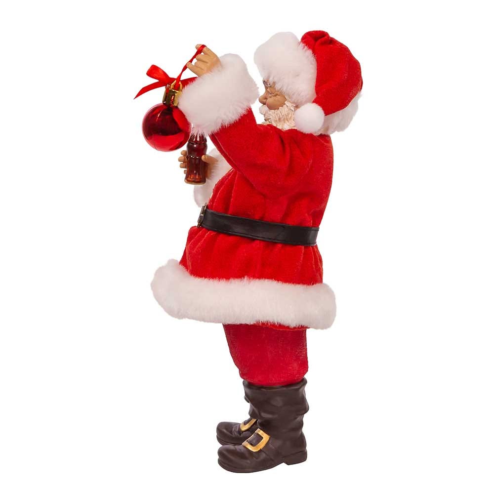 Kurt Adler 9.5-Inch Coca-Cola Santa Holding Ornament